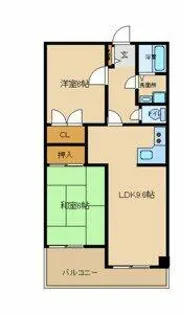 エテルナ武庫川【3階】の間取り