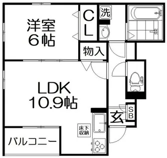 ニュアージュ ブルー【1階】の間取り