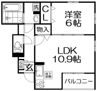 ニュアージュ ブルー【1階】の間取り