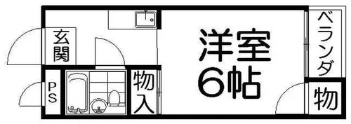 山戸ハイツ【3階】の間取り