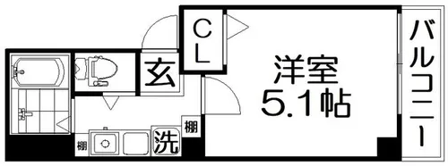 ジュネステン【2階】の間取り