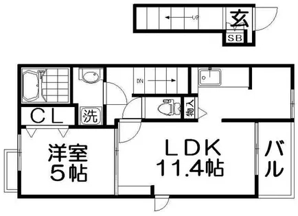 サニーレジデンス【2階】の間取り