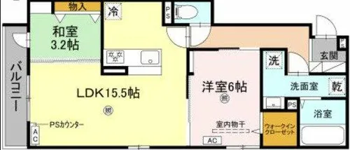 大阪府大阪市城東区永田4丁目【アパート】の間取り
