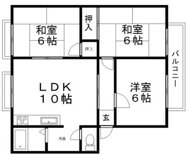 ビューティータウン【1階】の間取り