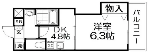 トゥリオイン【3階】の間取り
