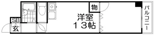 ホーユウパレス寝屋川【2階】の間取り