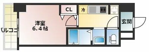 ジオエント福島野田【5階】の間取り