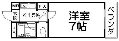 エクセル長尾【3階】の間取り