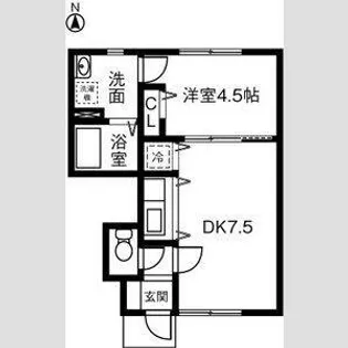 Breeze漆山【1階】の間取り