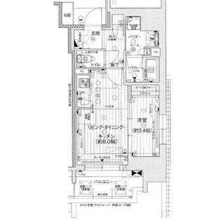 プレサンスロジェ大須白川公園【12階】の間取り