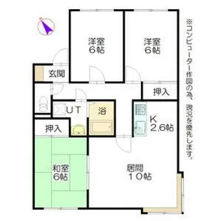 クレストール雅【101号室】の間取り