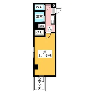 クレア清水【3階】の間取り