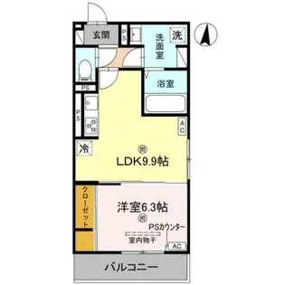 GRAMM西伊達【3階】の間取り