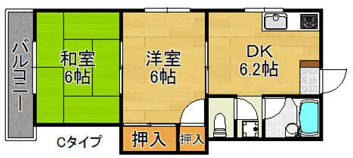 ハイツ和【3階】の間取り