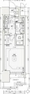 エステムコート名古屋ライブゲート【4階】の間取り