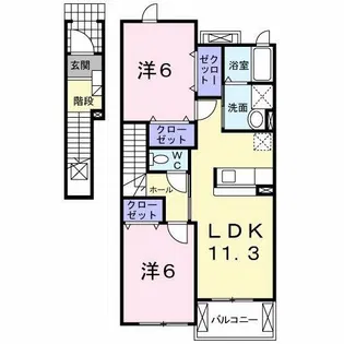 メイブリーズ【2階】の間取り