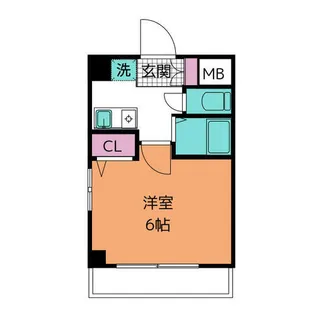 イヅミマンション【5階】の間取り