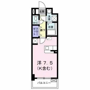 コスモス M【6階】の間取り