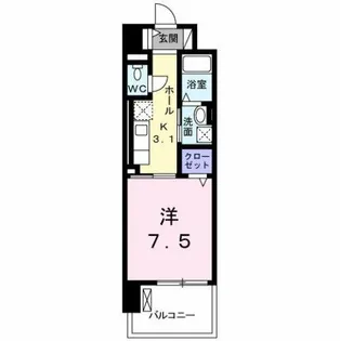 グランドール到津フォレスト【5階】の間取り