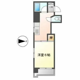 第5七福ビル【4階】の間取り