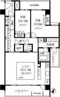 東山公園レジデンス【3階】の間取り