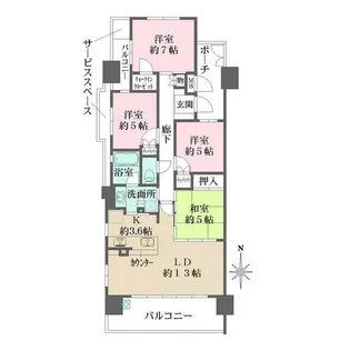BELISTA西宮北口【3階】の間取り