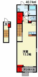 エバーステージV【202号室】の間取り