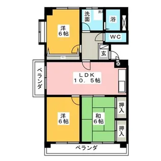 3LDKの間取り画像