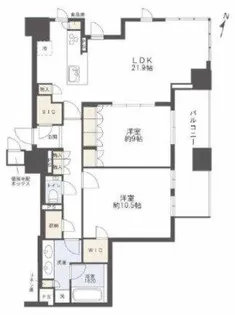 ザ・パークハウス大阪梅田タワー【33階】の間取り