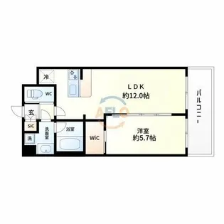 プレジオ東三国【3階】の間取り