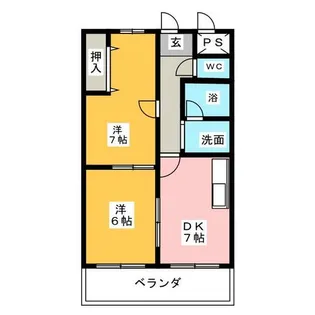 フィレンツェⅢ【2階】の間取り