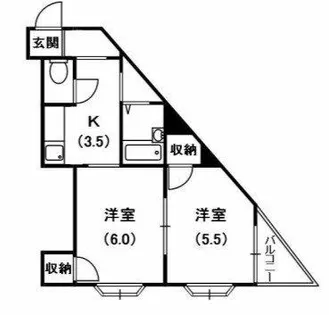 赤井マンション香里【3階】の間取り