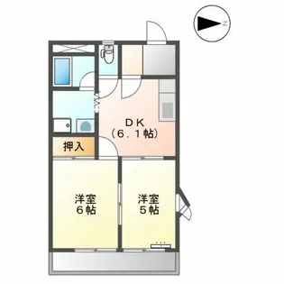 エクセルハイム宮路【3階】の間取り