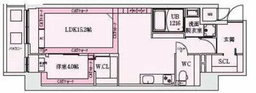 LEGALAND+猫 MIYAKOJIMA【8階】の間取り