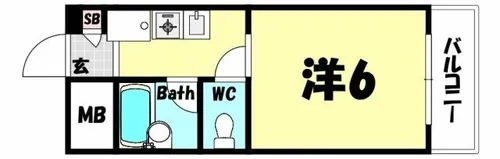 ロイヤル灘【3階】の間取り