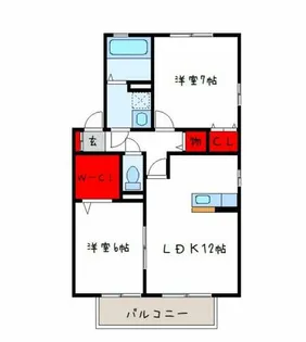 ディアコート91【1階】の間取り