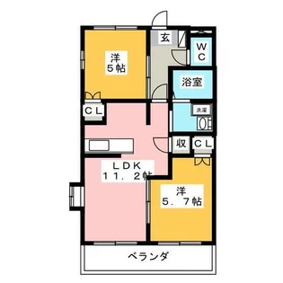ファビュラス【3階】の間取り