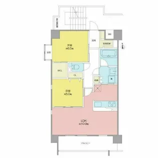 アブソルート松原【302号室】の間取り