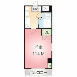 THUマンション【5階】の間取り