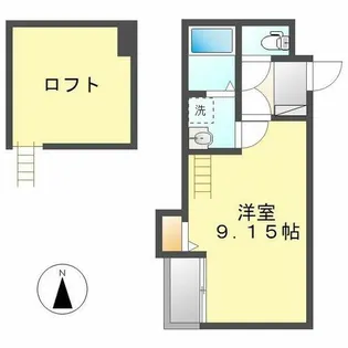 Patina平安通(パティーナヘイアンドオリ)【2階】の間取り