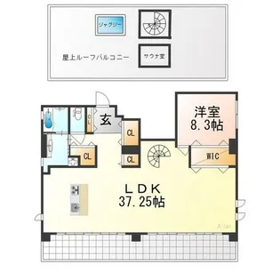 attrice太秦天神川【5階】の間取り