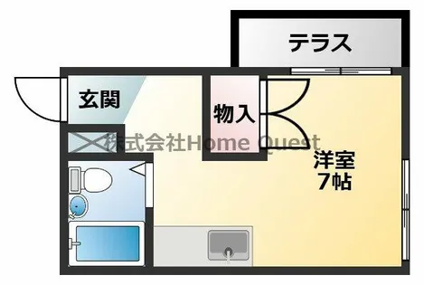 1Rの間取り画像