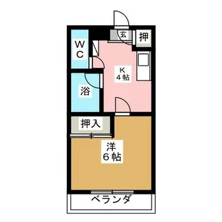 パークサイドいちかわ【4階】の間取り