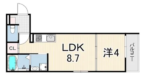AXIA CITY神戸松原【1階】の間取り