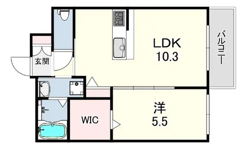 LUZ KOBE【2階】の間取り