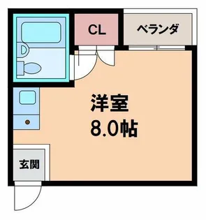 プレステージュ長居【2階】の間取り