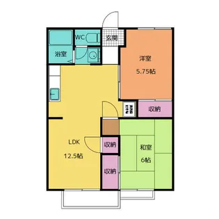 ハイツ森本【2階】の間取り