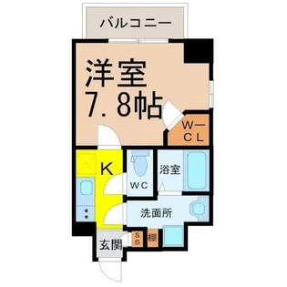 エスリード名古屋東別院【8階】の間取り