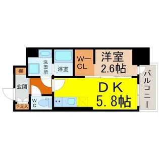 デュオフラッツ鶴舞【4階】の間取り
