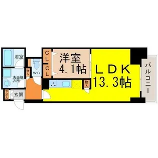 プレサンス広小路通葵【8階】の間取り